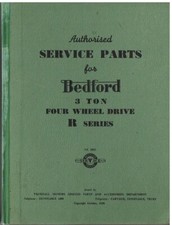 BEDFORD 3-TON 156" RLB RLC RLD RLF RLHC RLHZ RLW TRUCK FACTORY PARTS CATALOGUE