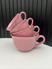 Set Of 4 Pink Ceramic
