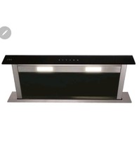 CDA 90cm  EDD92BL Downdraft Extractor, Black, B Rated