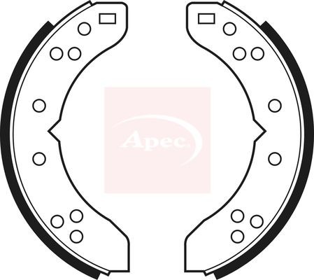 Brake shoe set rear fits - shoe,