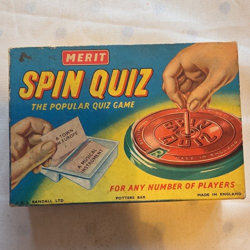 Vintage merit spin - quiz, party