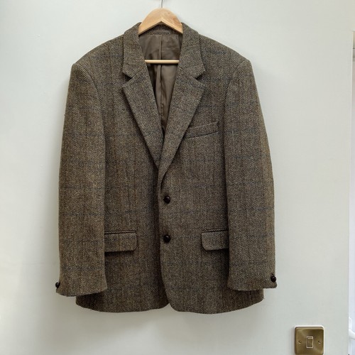 Harris tweed jacket blazer 42l - blazer,