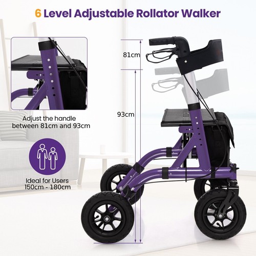 Foldable rolling walker with - rolling,