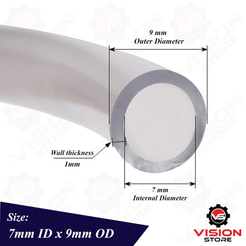 7mm pvc tube clear - 7mm,