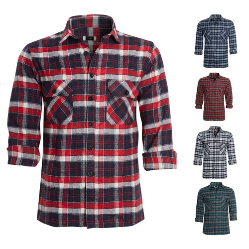 Mens check shirts - shirts, long