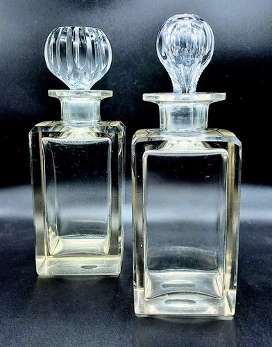 Pair french crystal art deco - ,
