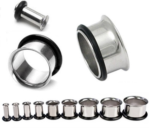 Steel single flare flesh - steel,