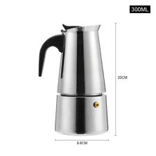 2/4/6/9 Cup Espresso Maker Stove Top Coffee Percolator Moka Pot Stainless Steel