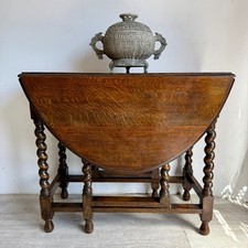 Antique oak gateleg dining - antique,
