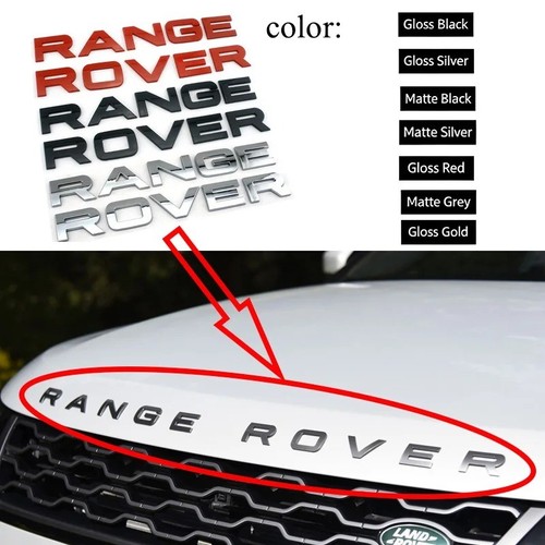 Gloss black badge letters - black, fit