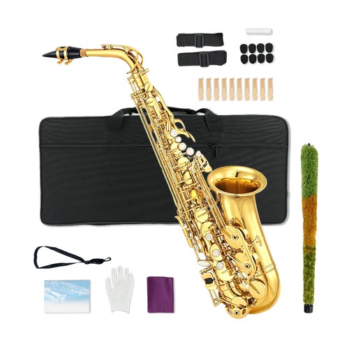 New gold alto sax complete - gold,