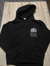 Royal Ballet School Black Child Size Hoodie Approx Age 9-11