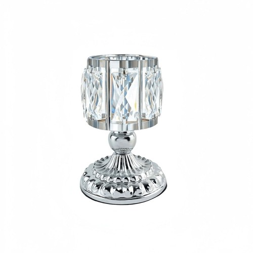 Crystal candle holder metal - candle,