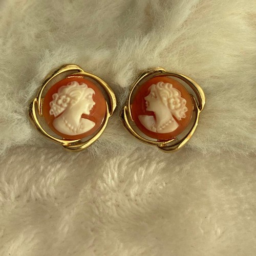 Cameo vintage earrings 2978 - cameo, #2978