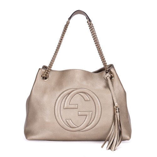 Gucci soho silver leather - gucci,