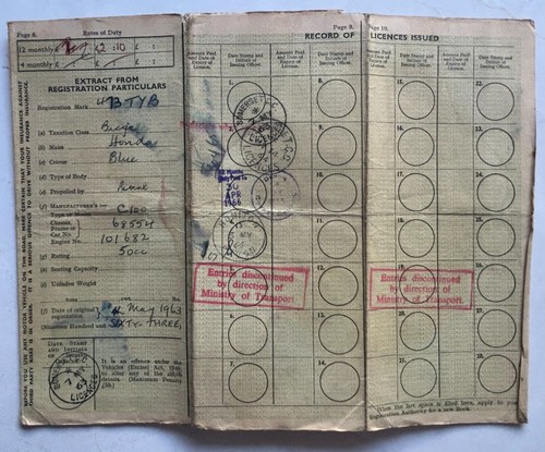 Original log book for - original,
