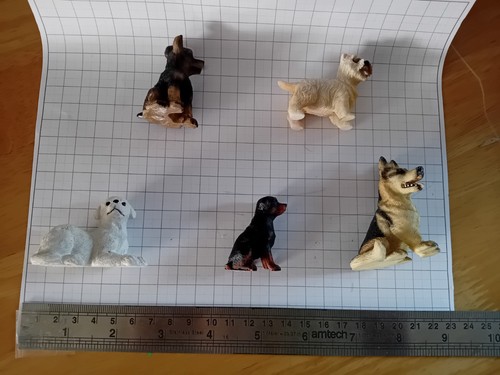 Dollshouse miniature dogs 5 - miniature,