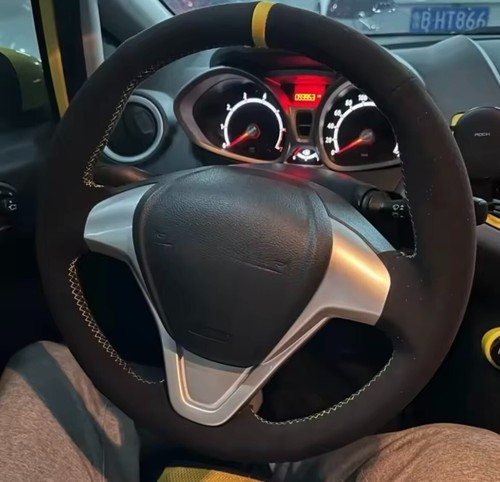 Suede steering wheel cover - steering,