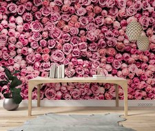 3D Flower Rose Wall Bud Pink