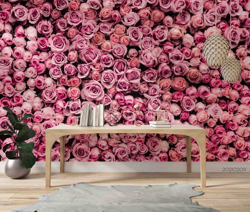 Flower rose wall - 3d,