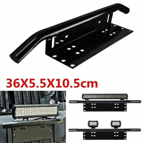 Bull bar front bumper license - bar,