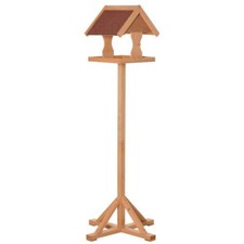 Bird Table Wooden House Feeder Nesting Box Freestanding Garden Feeding Station