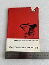 Massey Ferguson 10 & 12 Spinner Broadcasters Original Instruction Book