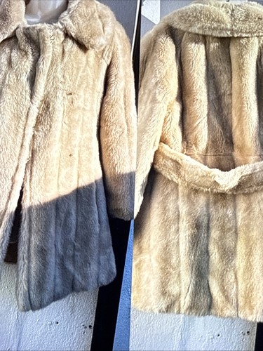 Blonde vintage faux fur - vintage,