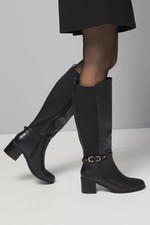 Wallis Black Knee High Boots