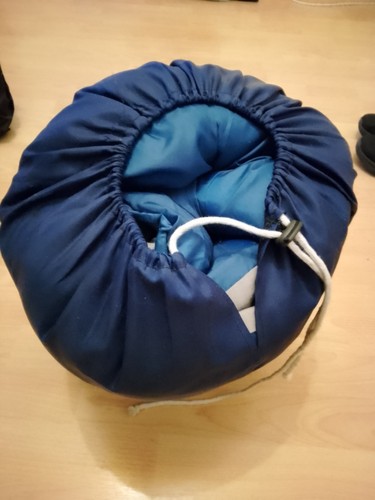 Blue adult sleeping bag