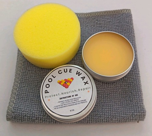 Pool cue wax clean - pool, wax,