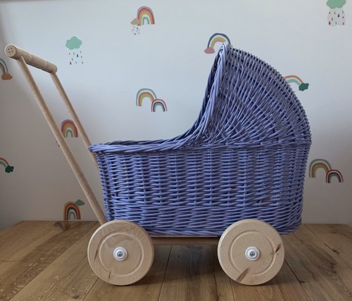 Lilac wicker doll - lilac,