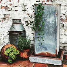Large Vintage Galvanised Farm / Poultry Feeder. Fabulous Planter / Pedestal!