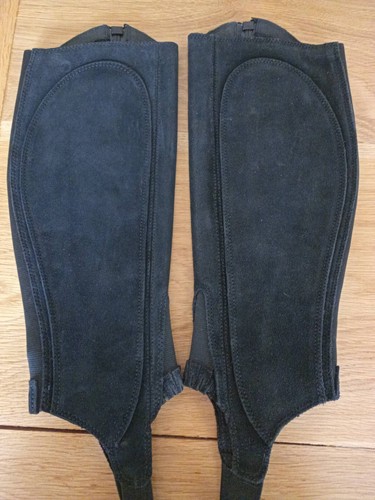 Ariat black suede - suede, half