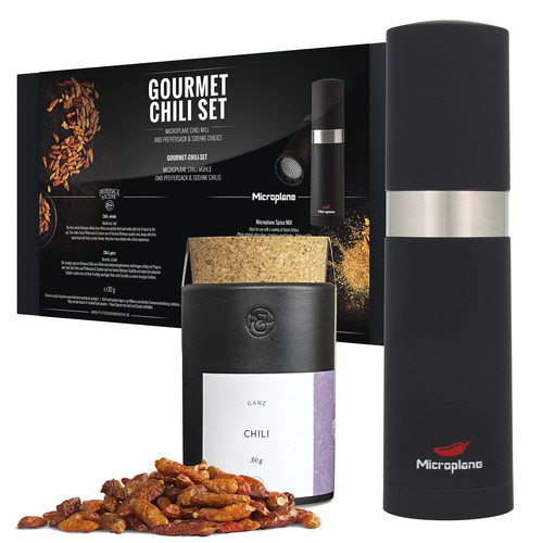 Microplane chili grinder set - grinder,