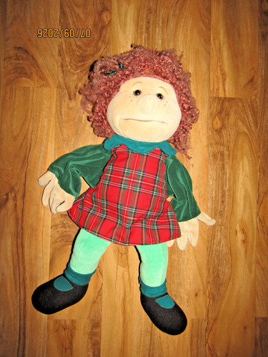 Vintage large folkmanis girl - large,
