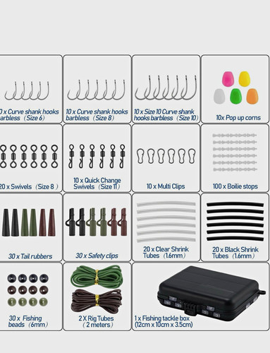 Fishing tackle box - fishing, black