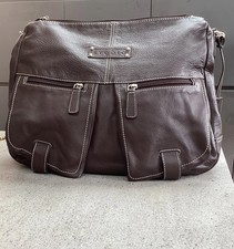 Genuine Dark Brown Leather Hobo Shoulder Bag,  Fenn Wright & Manson