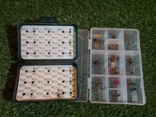 Fishing flies and Snowbee box