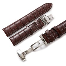 19MM BROWN LEATHER WATCH STRAP