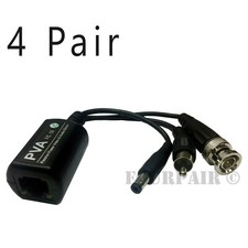 8pcs 4 Pair CCTV Coax BNC