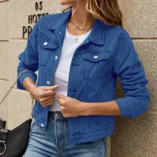 NEW Womens Denim Jacket Jean