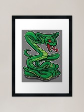 Green Venomous Cobra Snake