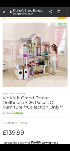 Large wooden doll house - wooden,