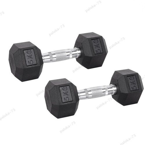 Hex dumbbells set - set, 5kg