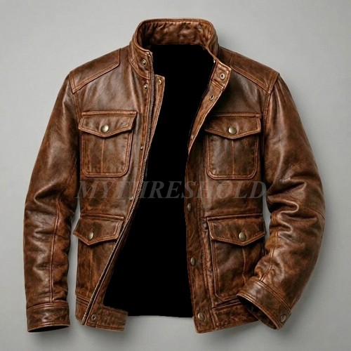 Mens vintage distressed brown - mens,