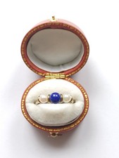 9CT Yellow Gold Lapis and
