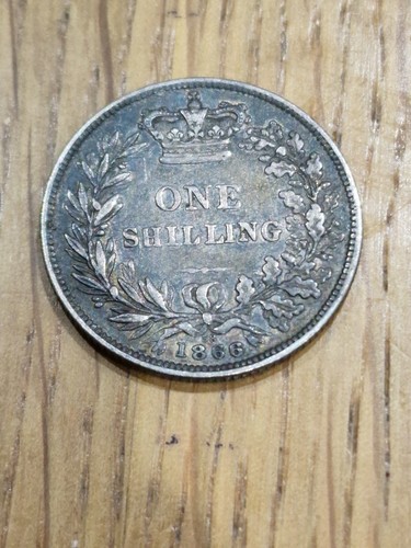 1866 queen victoria shilling - queen,
