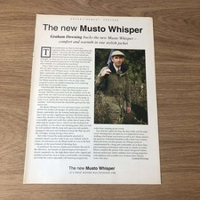GUNS115 MAGAZINE ADVERT 12X9 THE NEW MUSTO WHISPER JACKET