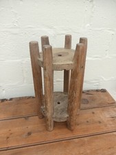 Large wooden bobbin spool yarn winder